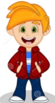 Little Boy Wearing a Red Jacket and Blue Trousers Style Cartoon Stock  Vector - Illustration of casual, garment: 73193981